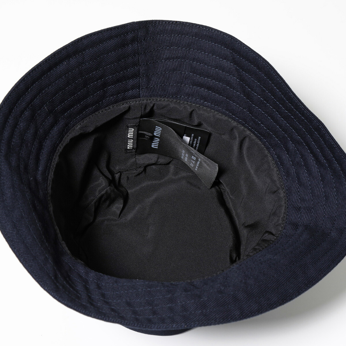 楽天市場】MIUMIU ミュウミュウ バケットハット 5HC196 2DXI