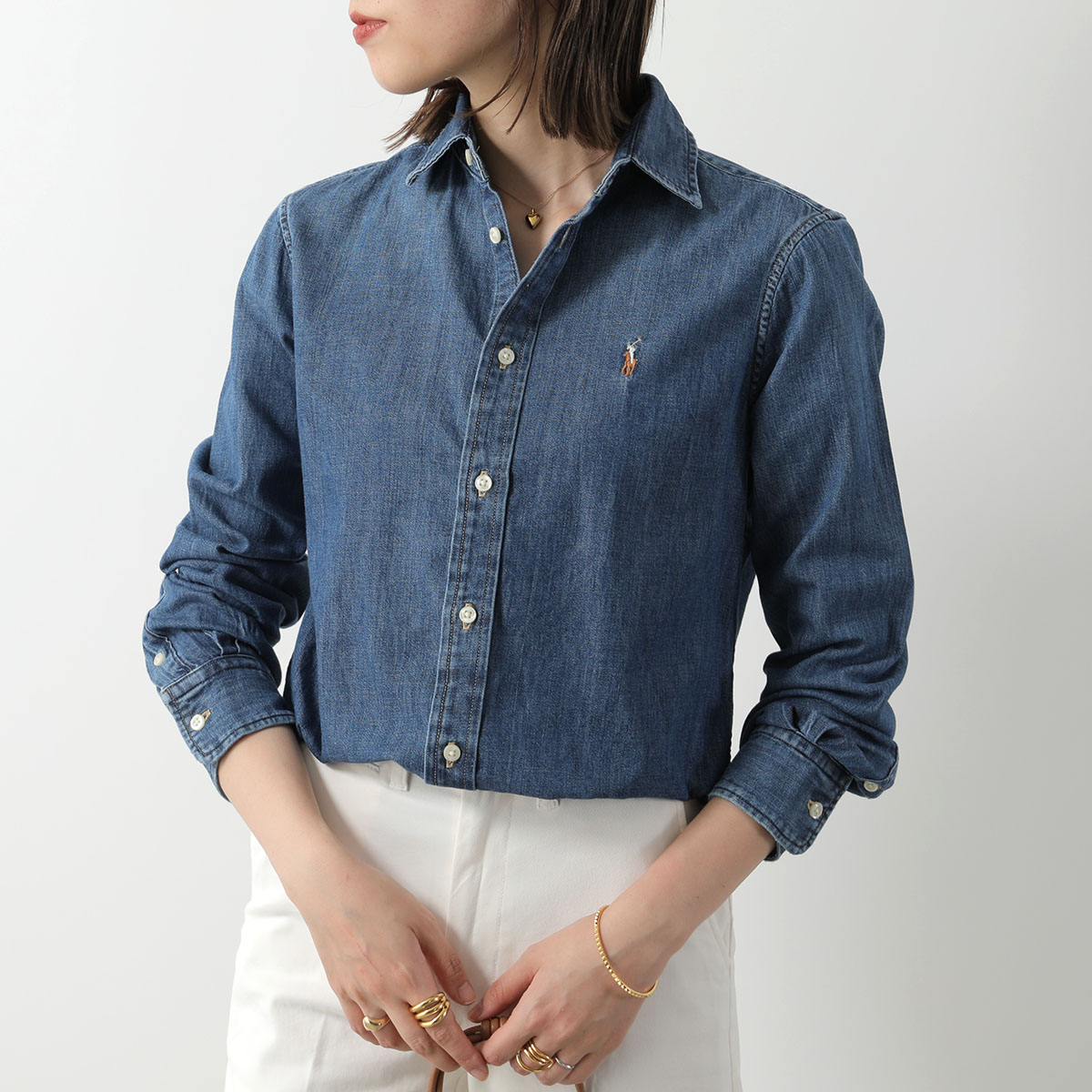楽天市場】Polo Ralph Lauren ポロ ラルフローレン デニム シャツ LS