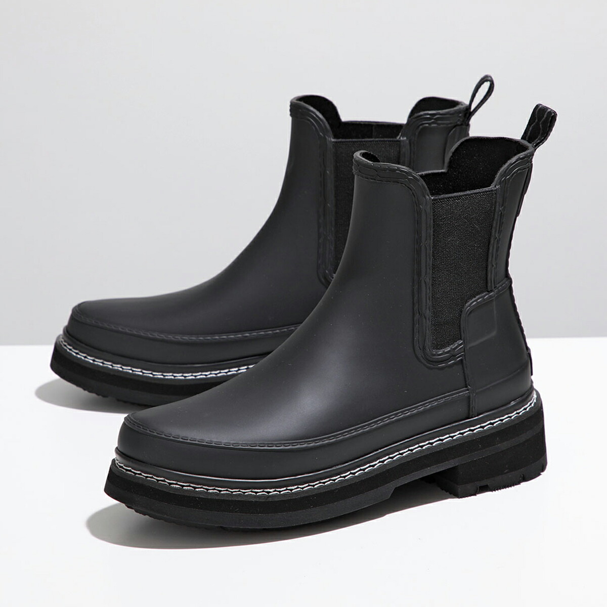 ハンター リファインド ステッチ ディテール チェルシー ブーツ