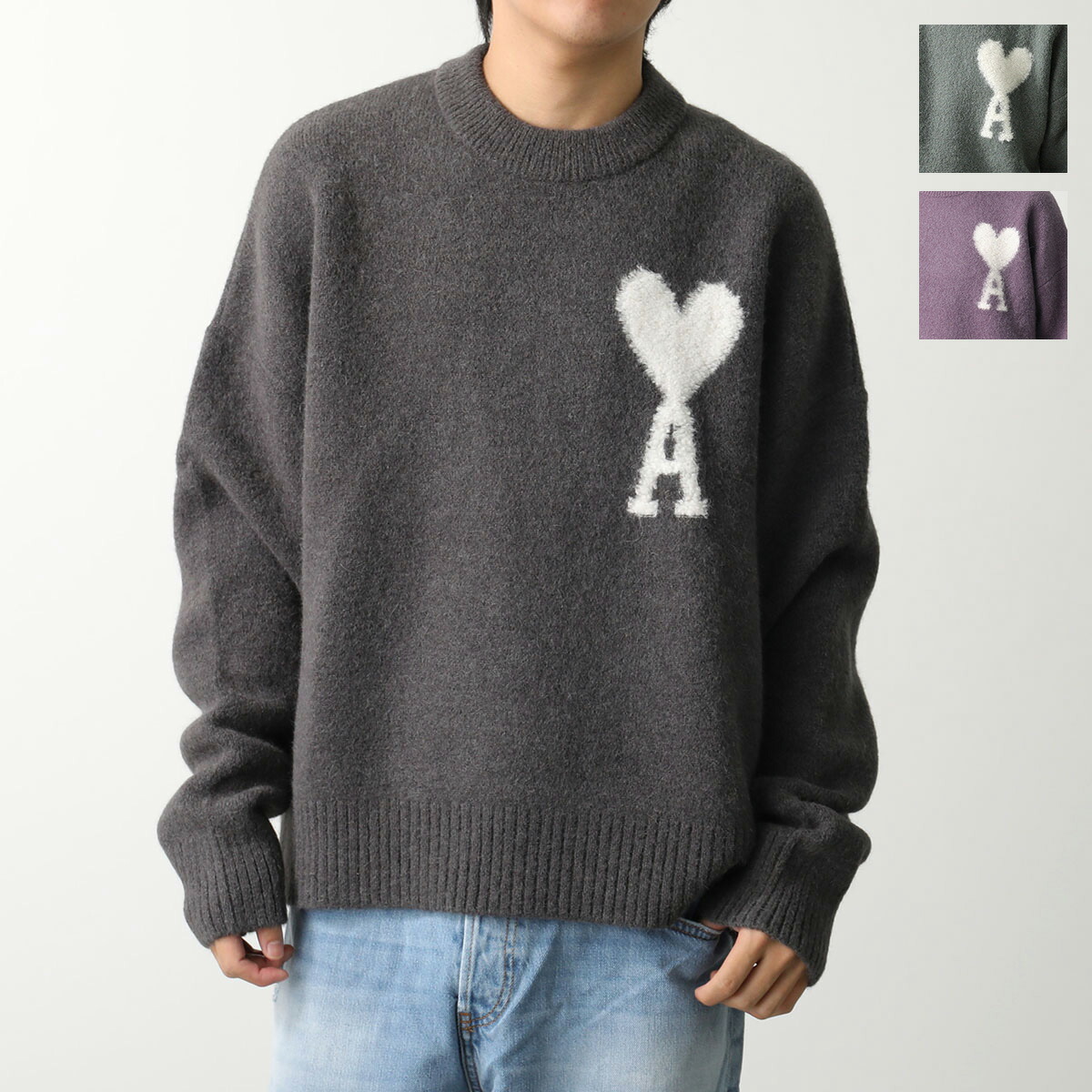 楽天市場】ami paris アミパリス セーター OFF WHITE ADC SWEATER