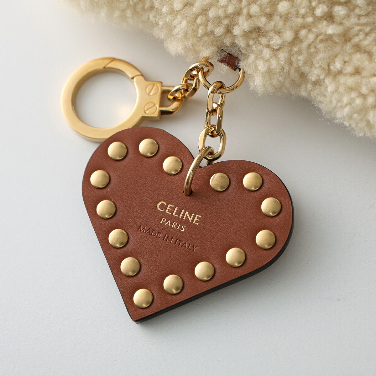 楽天市場】CELINE セリーヌ バッグチャーム TRIOMPHE PON PON