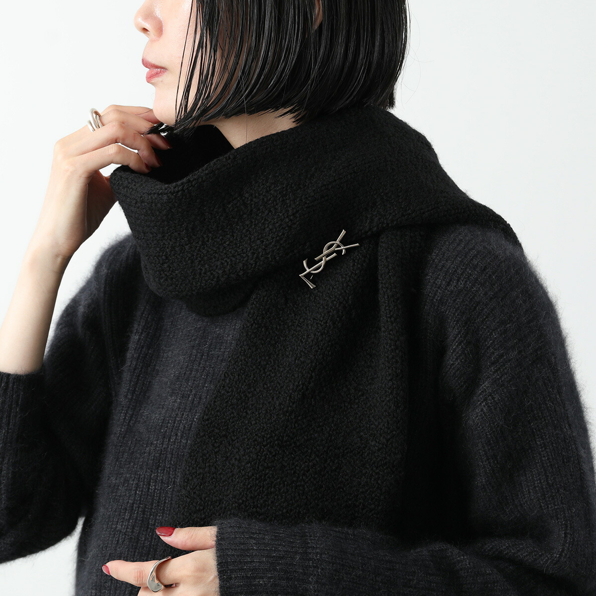 楽天市場】SAINT LAURENT サンローラン ブローチ CASSANDRE BROCHE