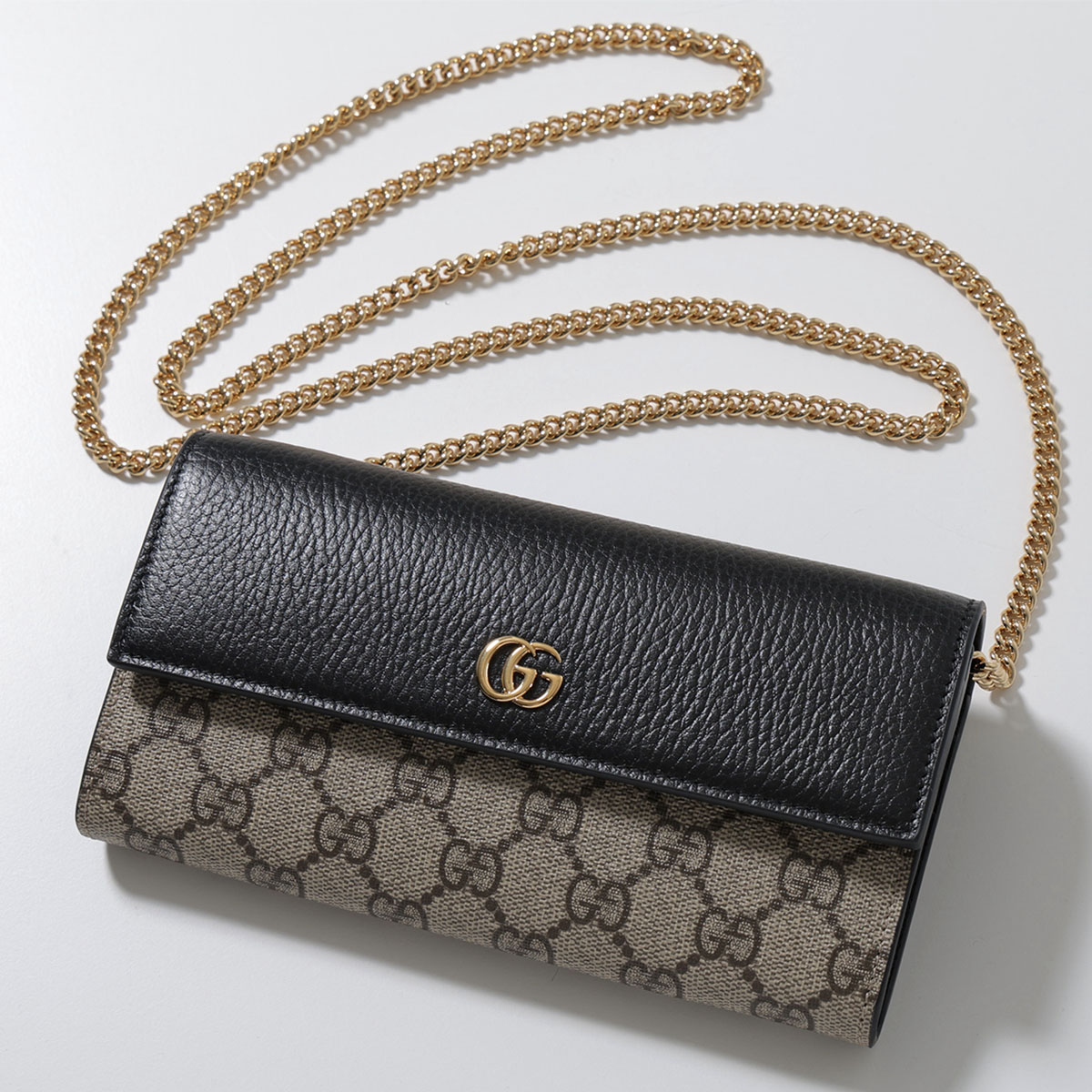 楽天市場】GUCCI グッチ チェーンウォレット PETITE MARMONT GG
