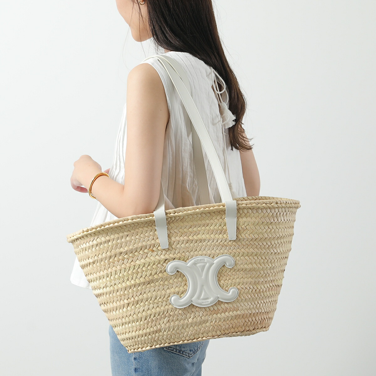 楽天市場】CELINE セリーヌ かごバッグ Medium Triomphe ミディアム