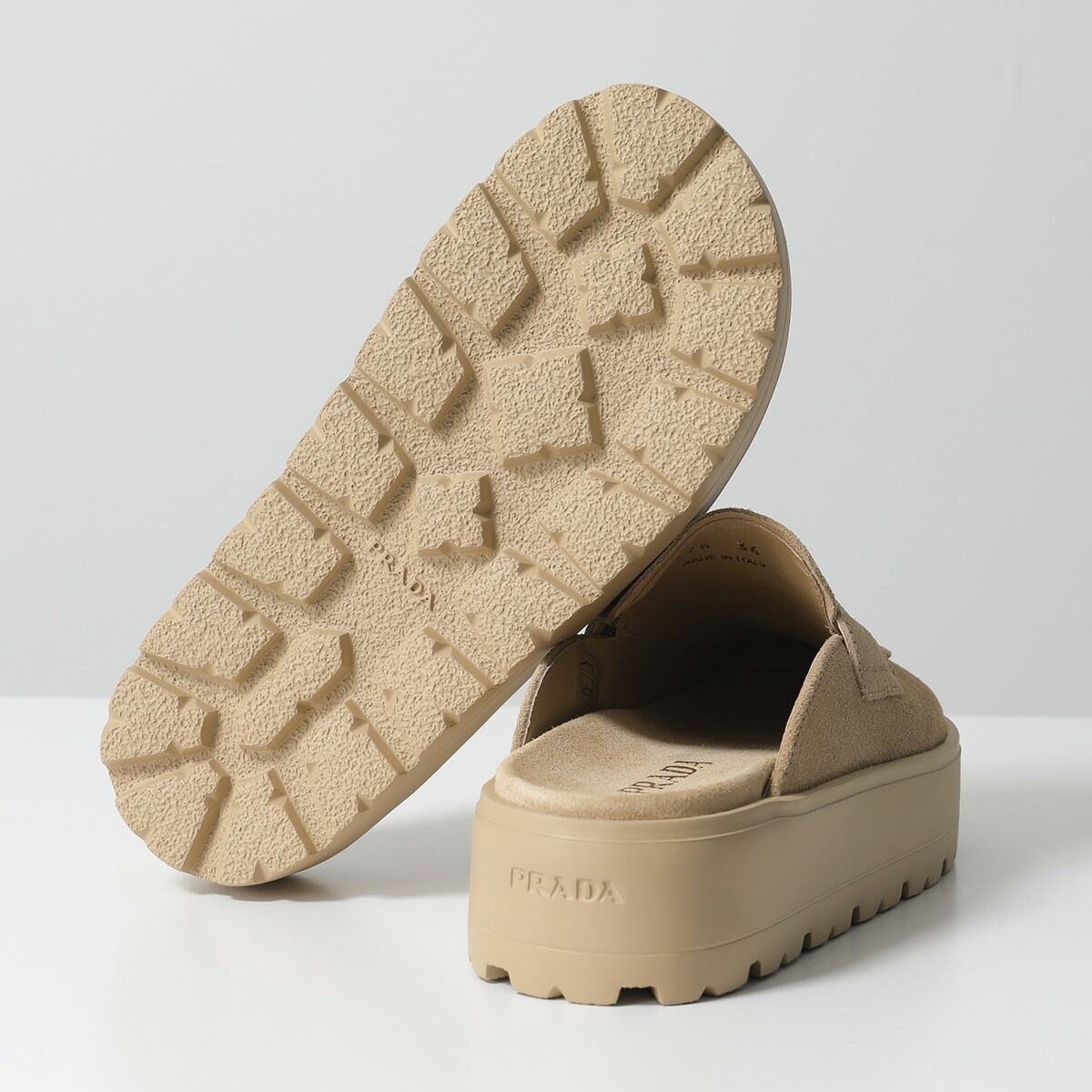 楽天市場】PRADA プラダ ミュール 1XZ778 054 レディース スエード