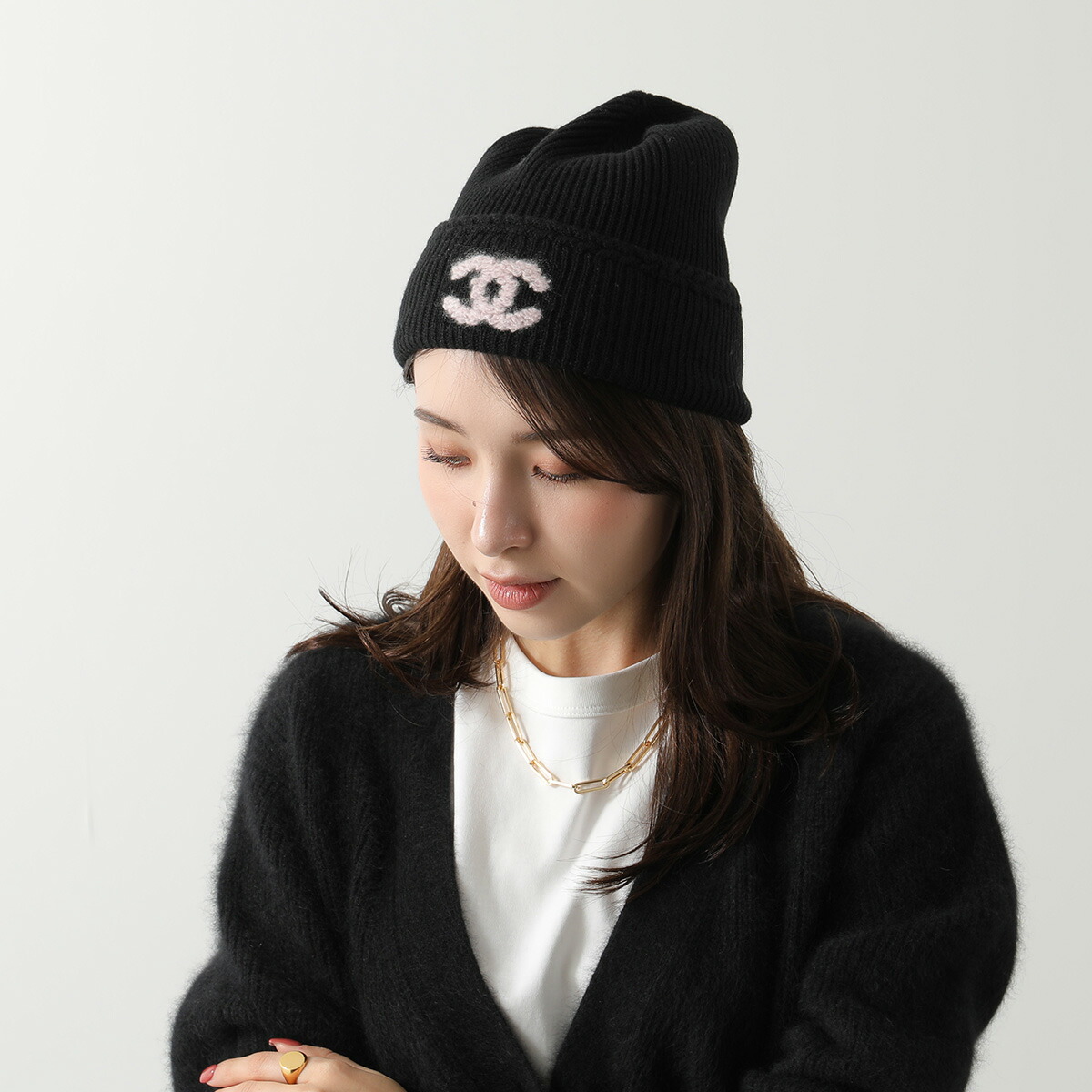 新作！正規品CHANEL ピンクニット帽 新品タグ付き CHANEL（シャネル