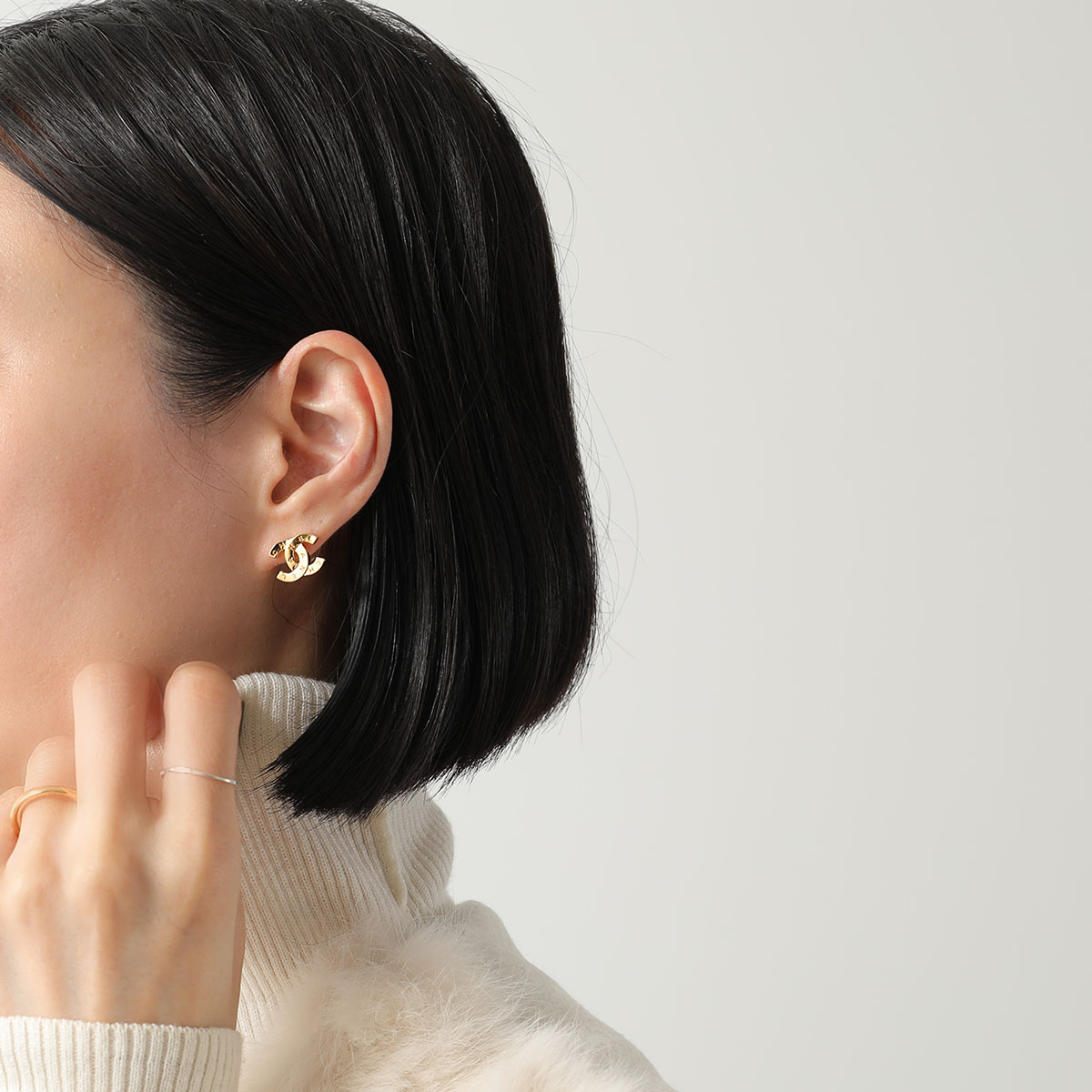 楽天市場】CHANEL シャネル ピアス AB4451 B03478 レディース ココ