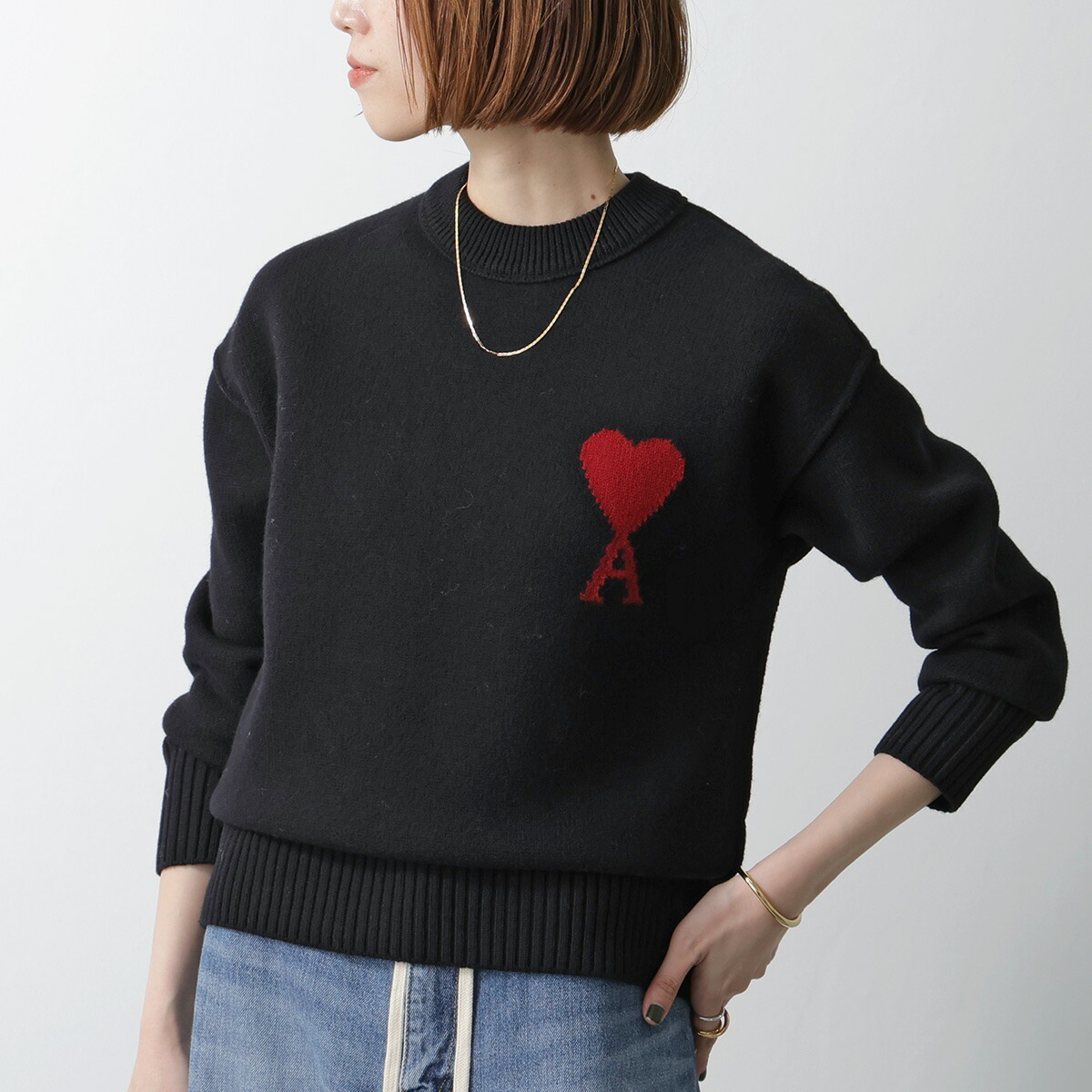 楽天市場】ami paris アミパリス ニット Ami De Coeur UKS838 018