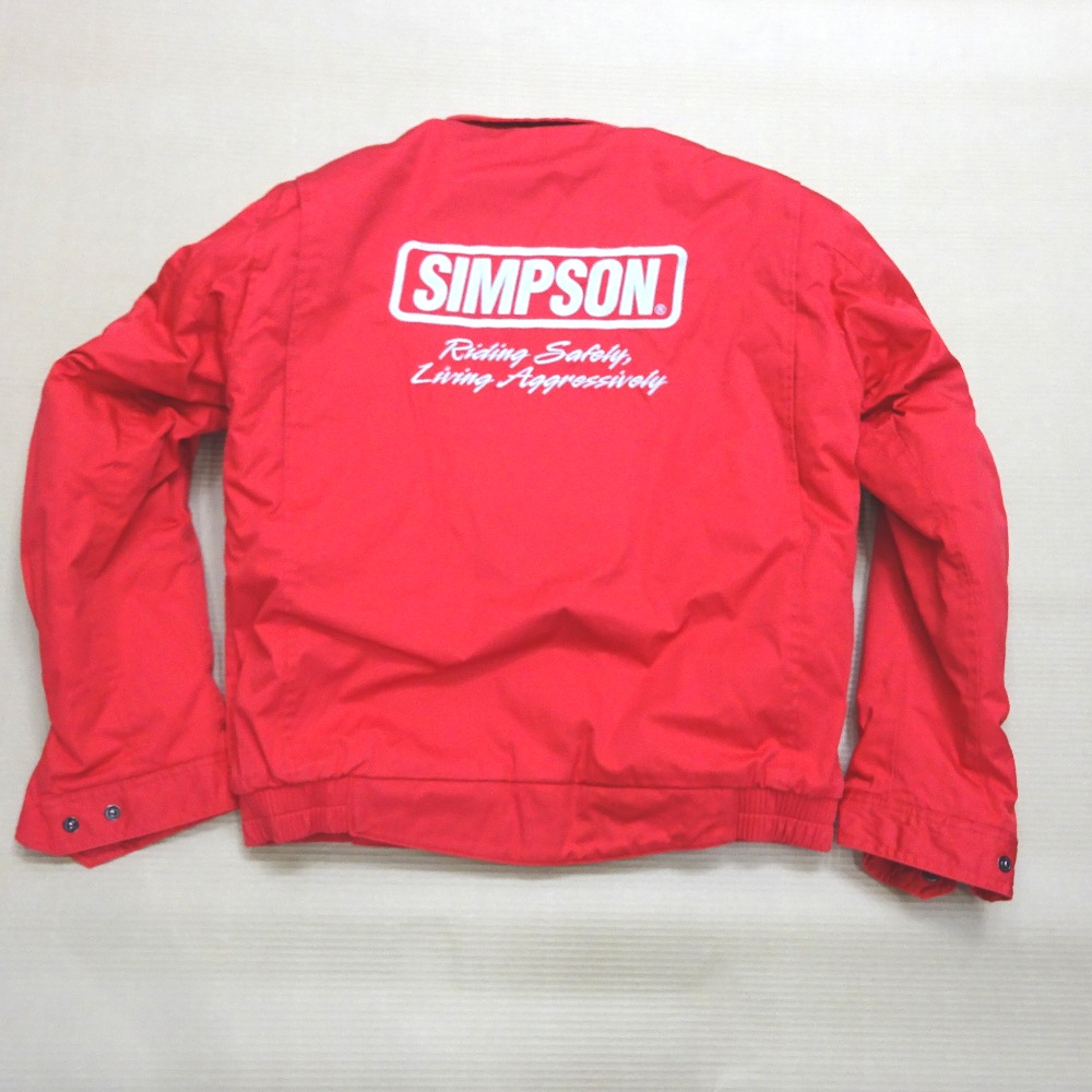 楽天市場】シンプソン ライダースジャケット コットン レッド Size#3L
