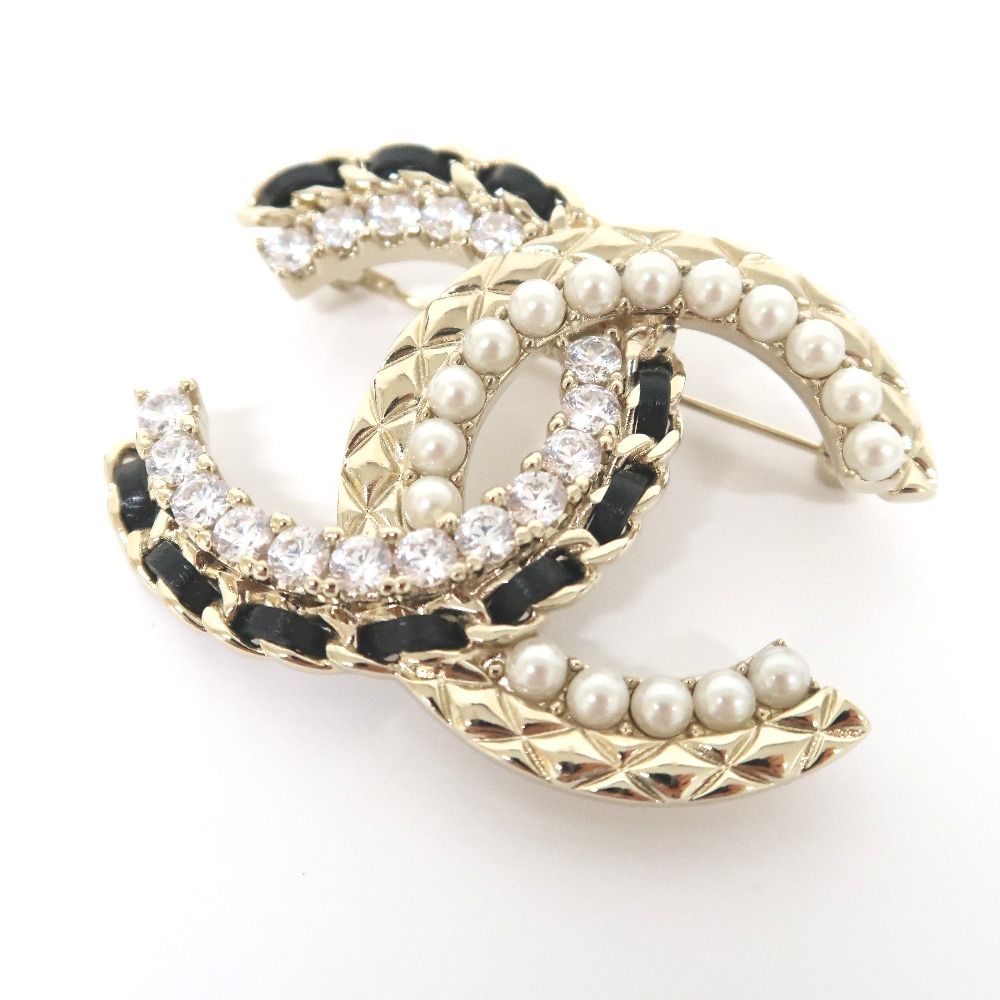 楽天市場】シャネル ブローチ ココマーク フェイクパール ライン