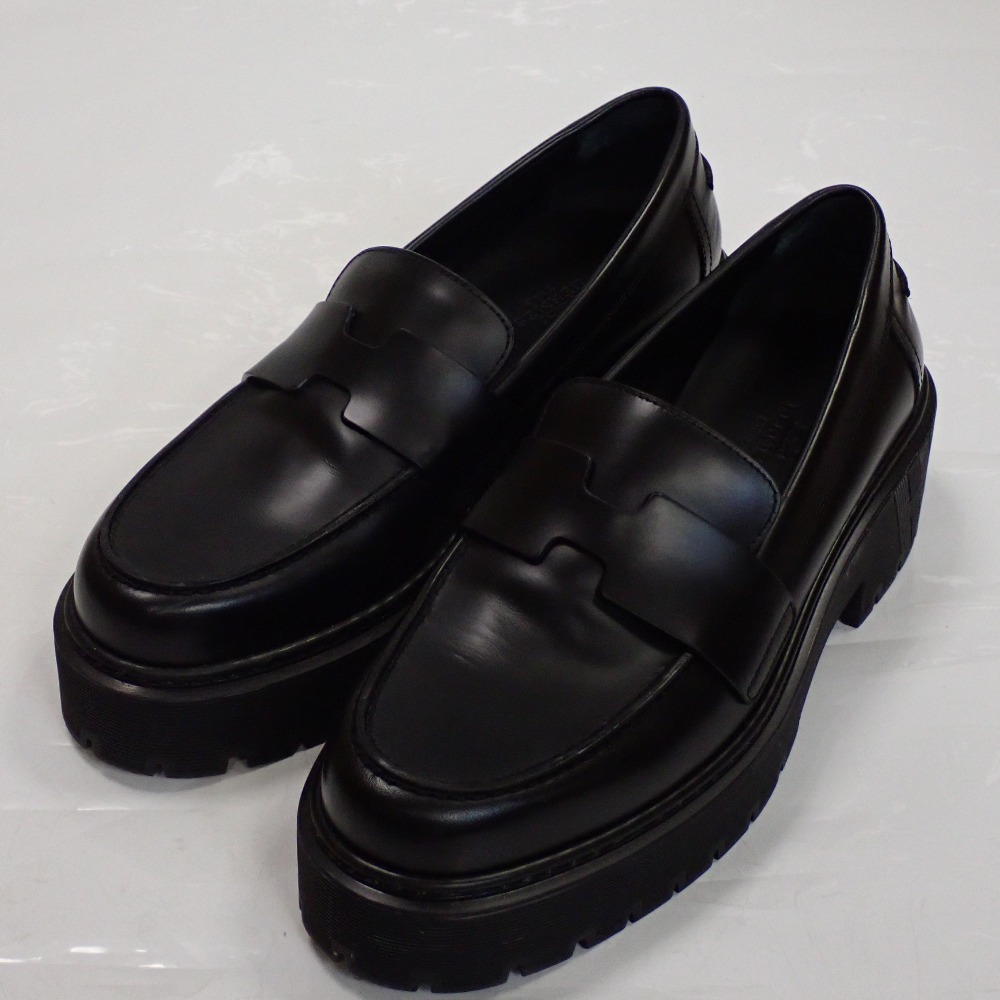 楽天市場】エルメス 靴 ローファー Hitch ヒッチ BR232059Z ブラック系