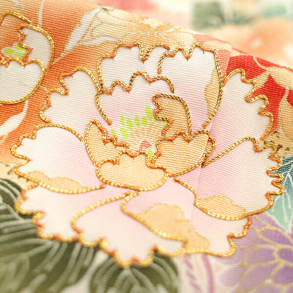 楽天市場】【中古】 訪問着 リサイクル着物 正絹 袷 フォーマル 金駒