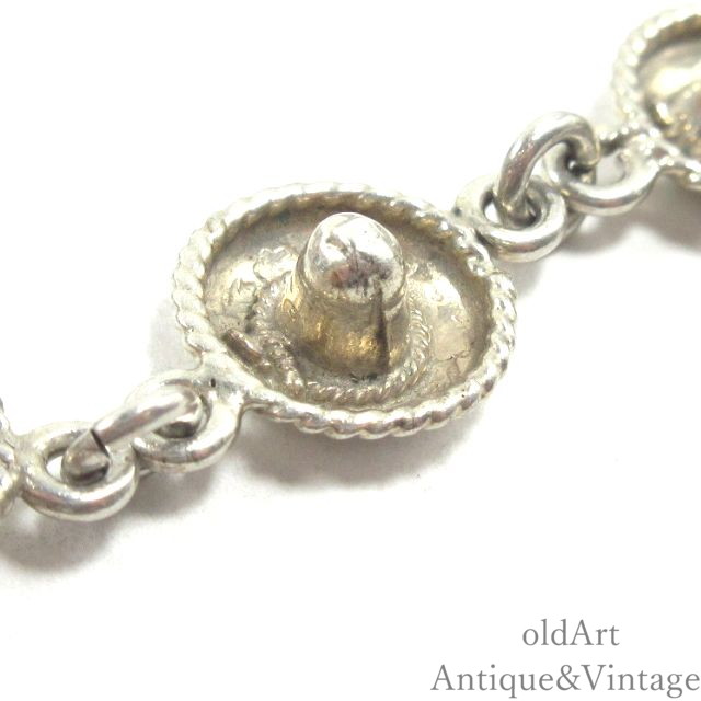 ママ様 ヴィンテージ メキシカンハット シルバー 925 ソンブレロハット