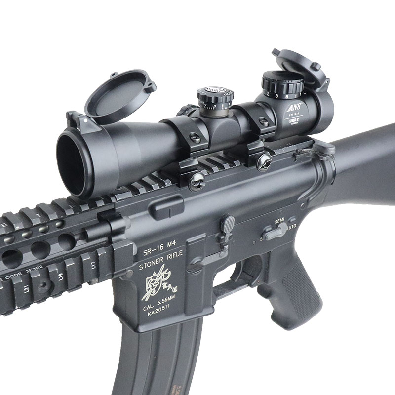 楽天市場】ANS Optical 全長約20cm 軽量 4倍固定 4倍スコープ ショート