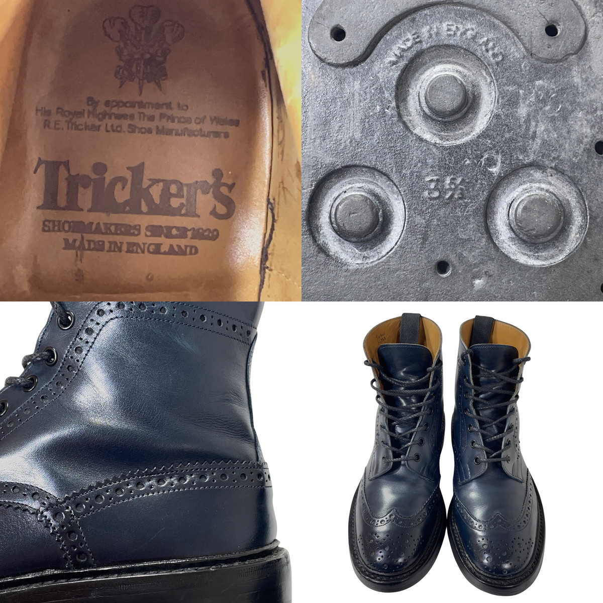 楽天市場】良品 Tricker's トリッカーズ モールトン ウィングチップ