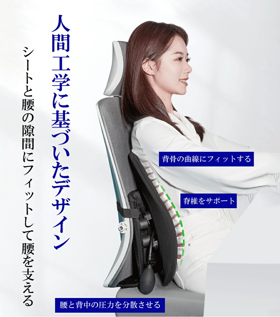 楽天市場】TMZ 空気調整機能付き 腰あて ソフトなタッチ長距離ドライブ