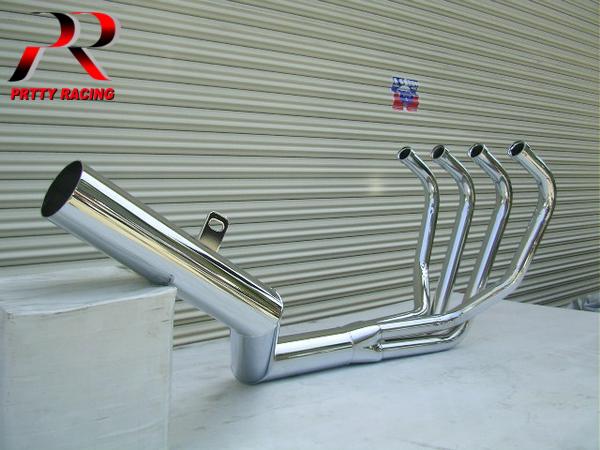 楽天市場】HONDA CBR400F ショート管 70π 新品 マフラー PRETTY メッキ