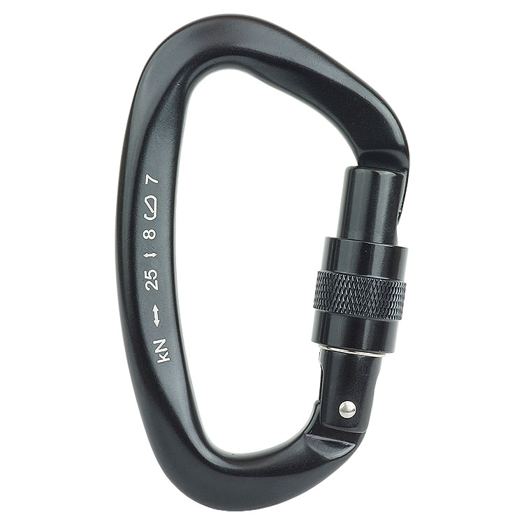 楽天市場】【動画あり】 カラビナ 25kN D型 スクリューロック 安全環