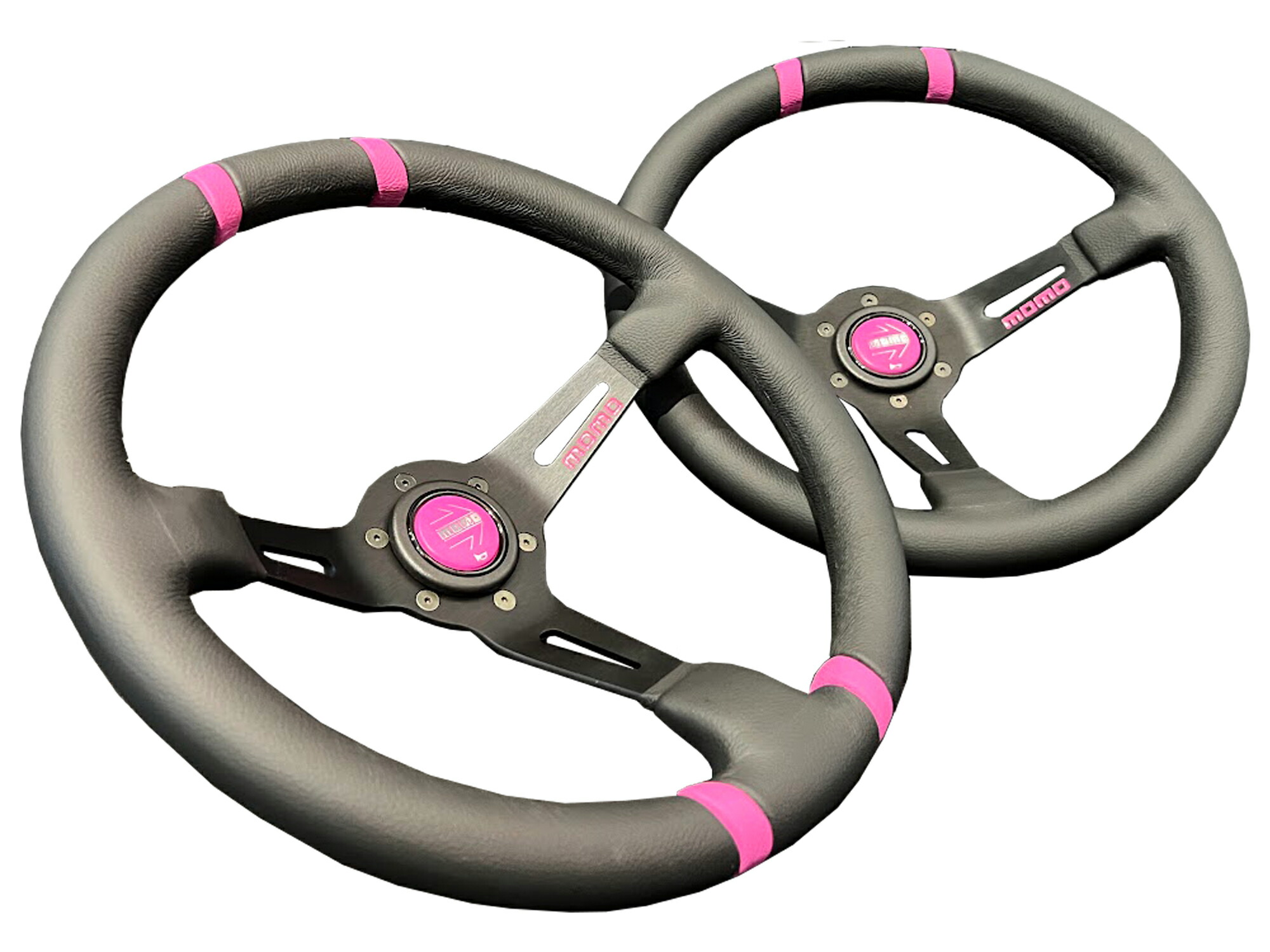 ドライカーボン3スポーク ステアリングホイールMOMOピッチ ドライ