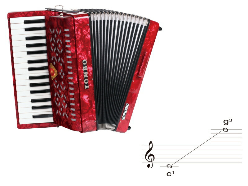 楽天市場】アコーディオン ソプラノ 32（ピアノ・キーボード｜楽器