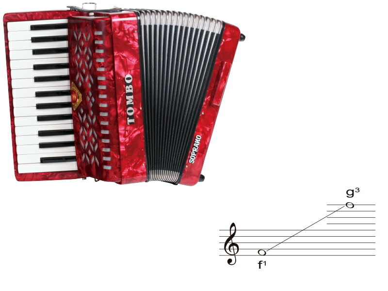 楽天市場】トンボ／TB-27S ソプラノ 合奏用アコーディオン 27鍵 TOMBO
