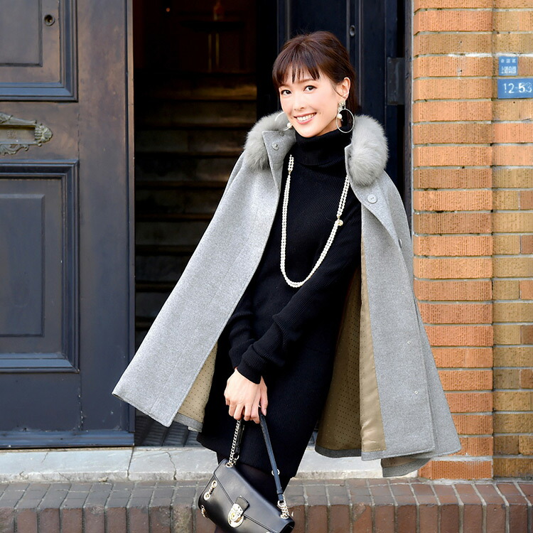 楽天市場】【30%OFFクーポン対象商品】ウールコート ウール100% ファー