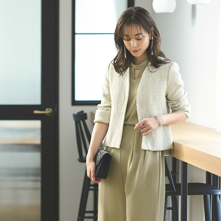 楽天市場】セレモニースーツ 2点セット ジャケット パンツスーツ ママ