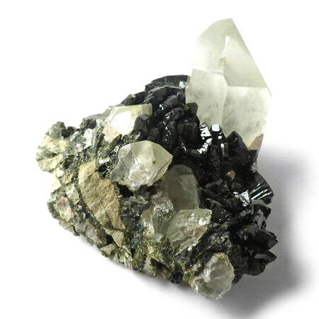 楽天市場】エピドート with クォーツ 原石 トルコ産 緑簾石共生水晶