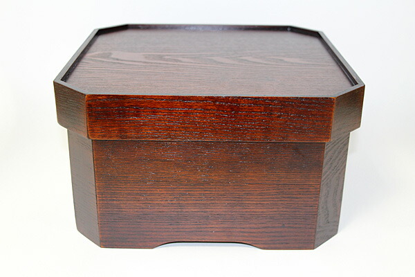 楽天市場】箱膳 隅切 お膳 漆塗り 木製 漆器 茶櫃 お盆 道具入れ 食事