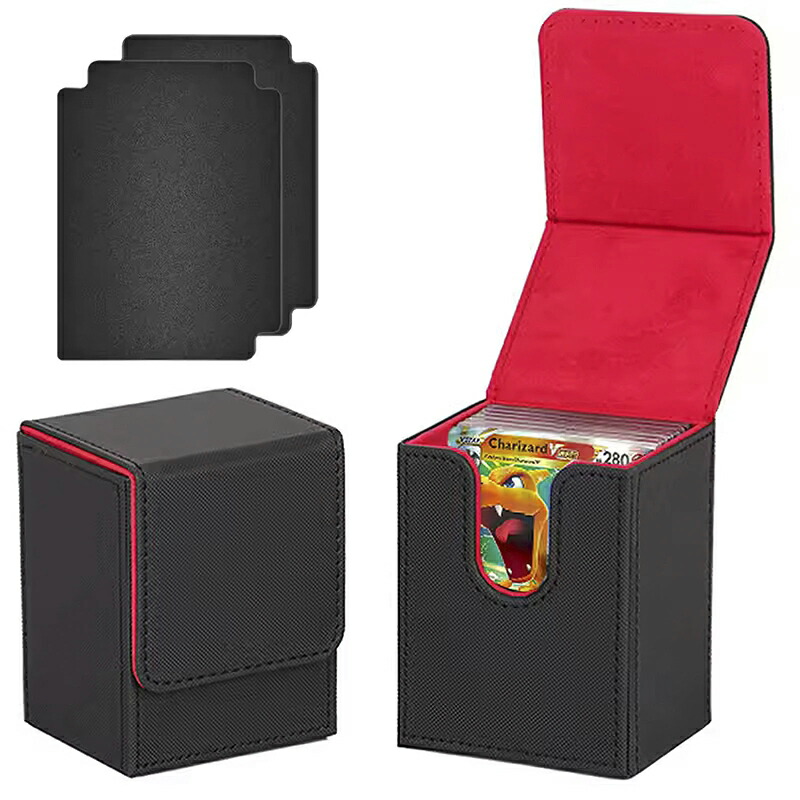 楽天市場】デッキケース トレカケース 縦入れ マグネット PU レザー