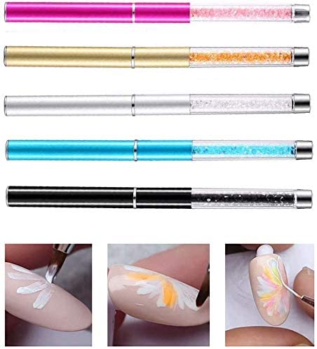 楽天市場】ジェルネイル ブラシ 5本セット 筆 キャップ付き ジェル