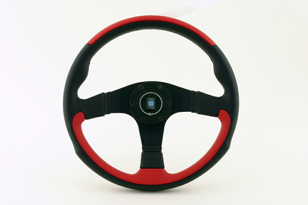 楽天市場】ステアリング NARDI リーダー ブラック/レッドレザー