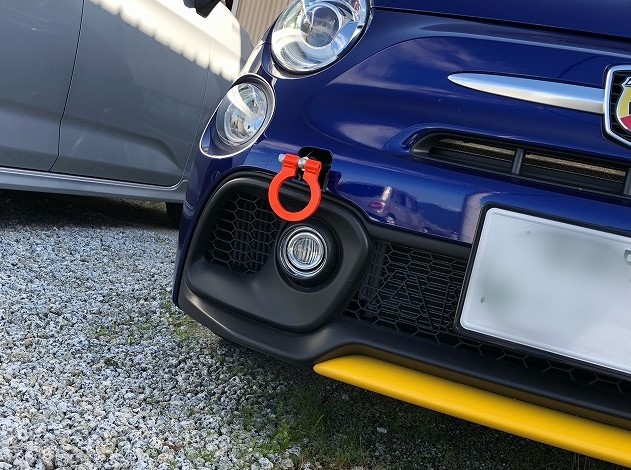 楽天市場】カワイ製作所 牽引フック フロント 可倒式 アバルト595