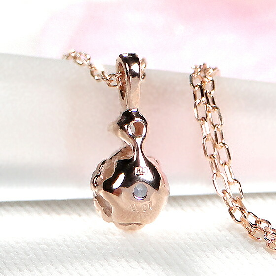 楽天市場】K10YG/WG/PG ブルースピネル ダイヤモンド ネックレス10金