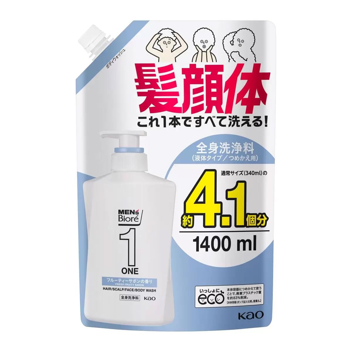 楽天市場】超得用大容量 メンズビオレ ONE 髪顔体 オールインワン 全身