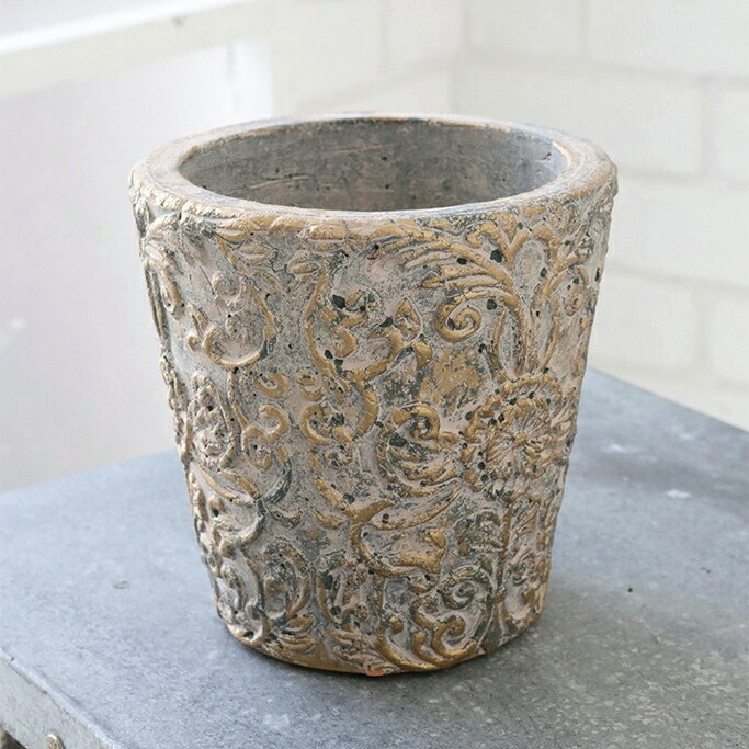 楽天市場】植木鉢 おしゃれ アンティーク 陶器鉢 アイビーラウンド