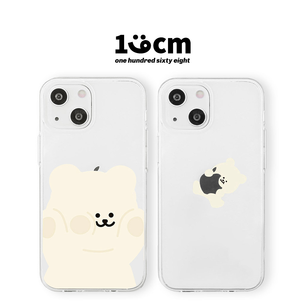 楽天市場】iPhone14 / 13 / 14Pro ケース クリア カバー 168cm くま