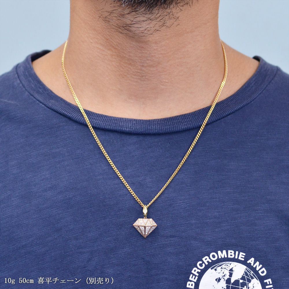 楽天市場】ペンダントトップ メンズ 18金 K18 18K ゴールド ピンク