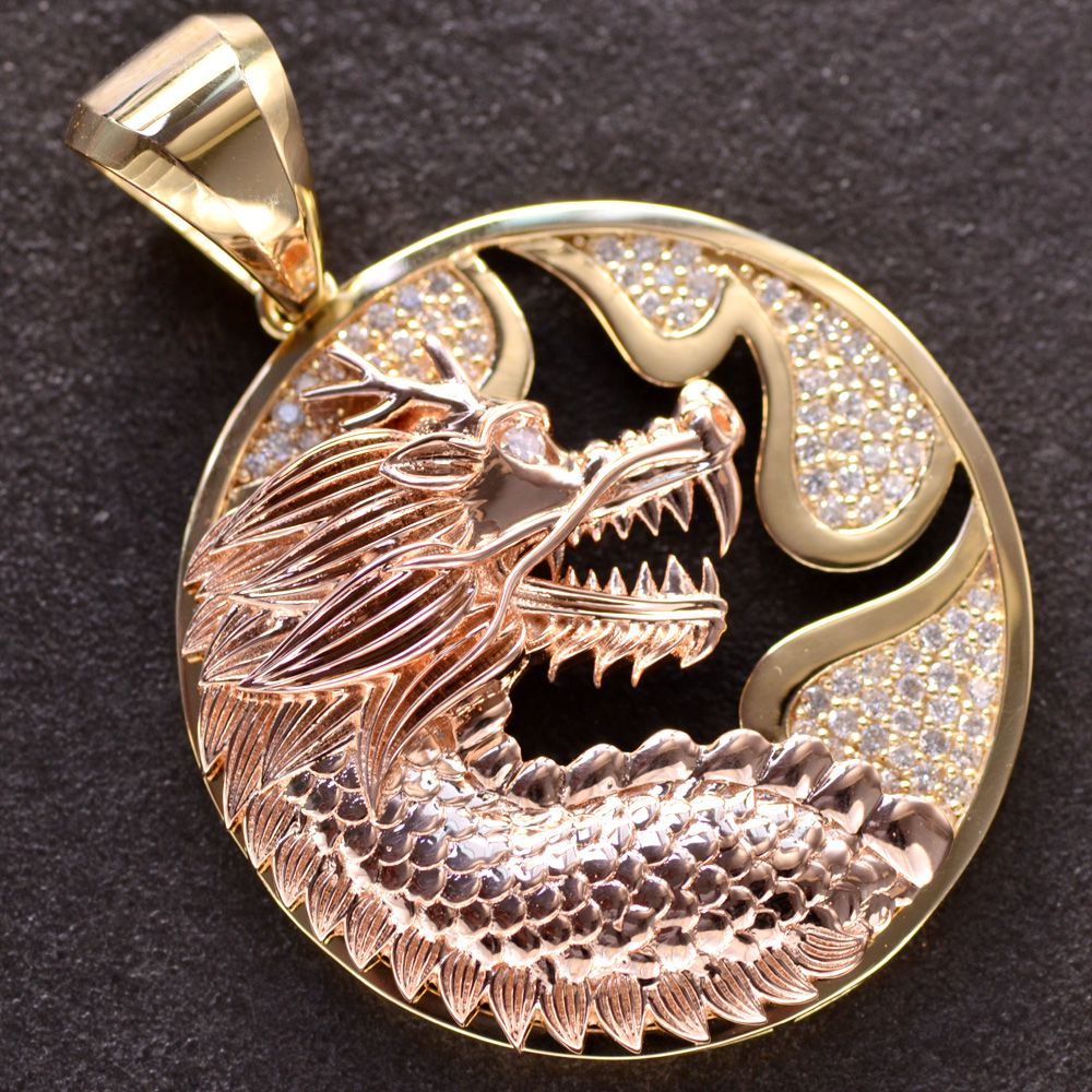 楽天市場】ペンダントトップ メンズ 18金 K18 18K K18PG ダイヤモンド