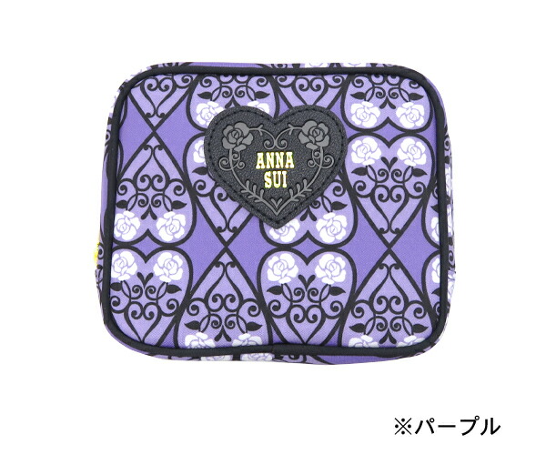 楽天市場】アナスイ [ANNA SUI] スクエアポーチ ローズ 【 コスメ