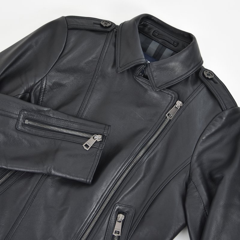 楽天市場】バーバリー ロンドン レザー ライダースジャケット ブラック