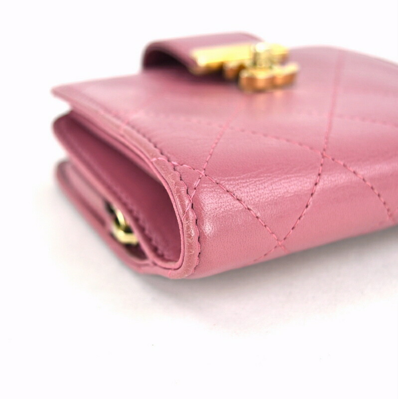 楽天市場】シャネル 財布 レディース 二つ折り財布 マトラッセ レザー