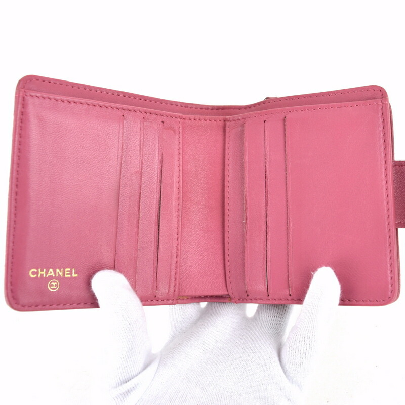 楽天市場】シャネル 財布 レディース 二つ折り財布 マトラッセ レザー