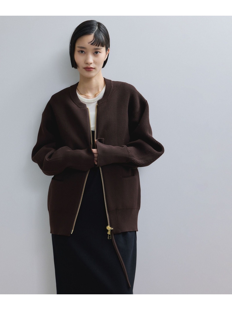 楽天市場】【WEB限定】・【サステナブル】ジップニットカーディガン