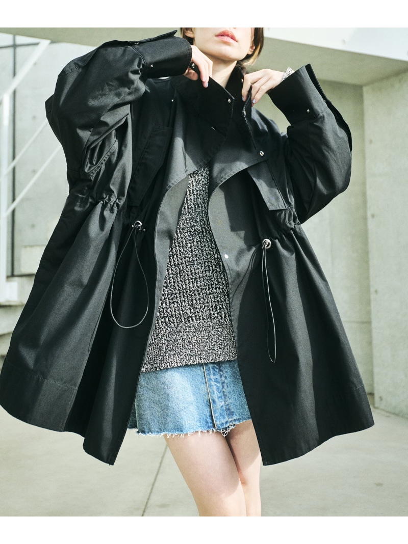 楽天市場】【WEB限定・環境配慮】スタンドカラーハーフモッズコート