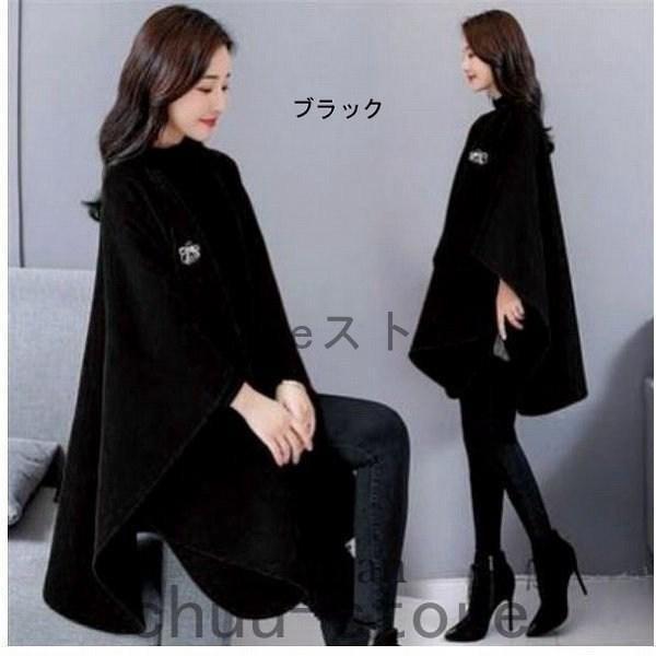 楽天市場】ワインレッド 大人マント ストール マフラー ポンチョコート