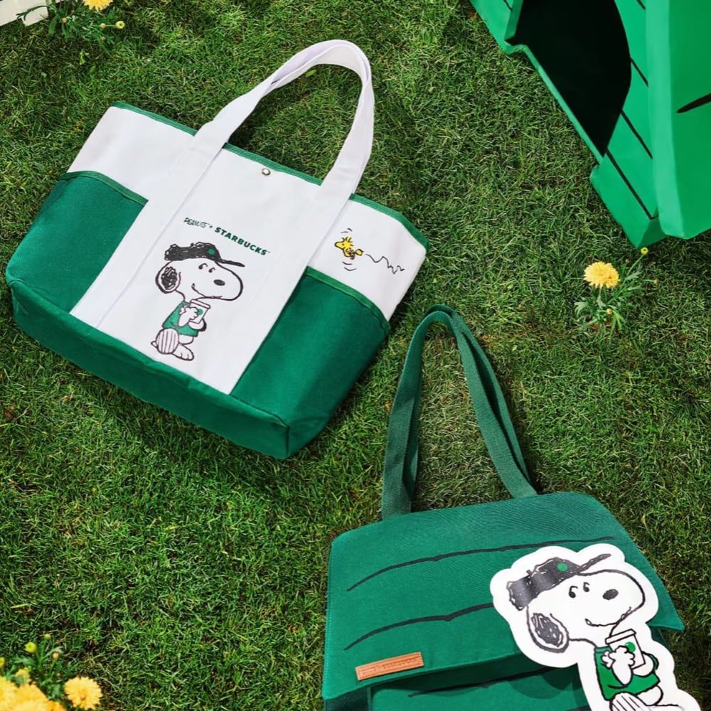 楽天市場】STARBUCKS＋ PEANUTSコラボ 中国限定トートバッグ SNOOPY