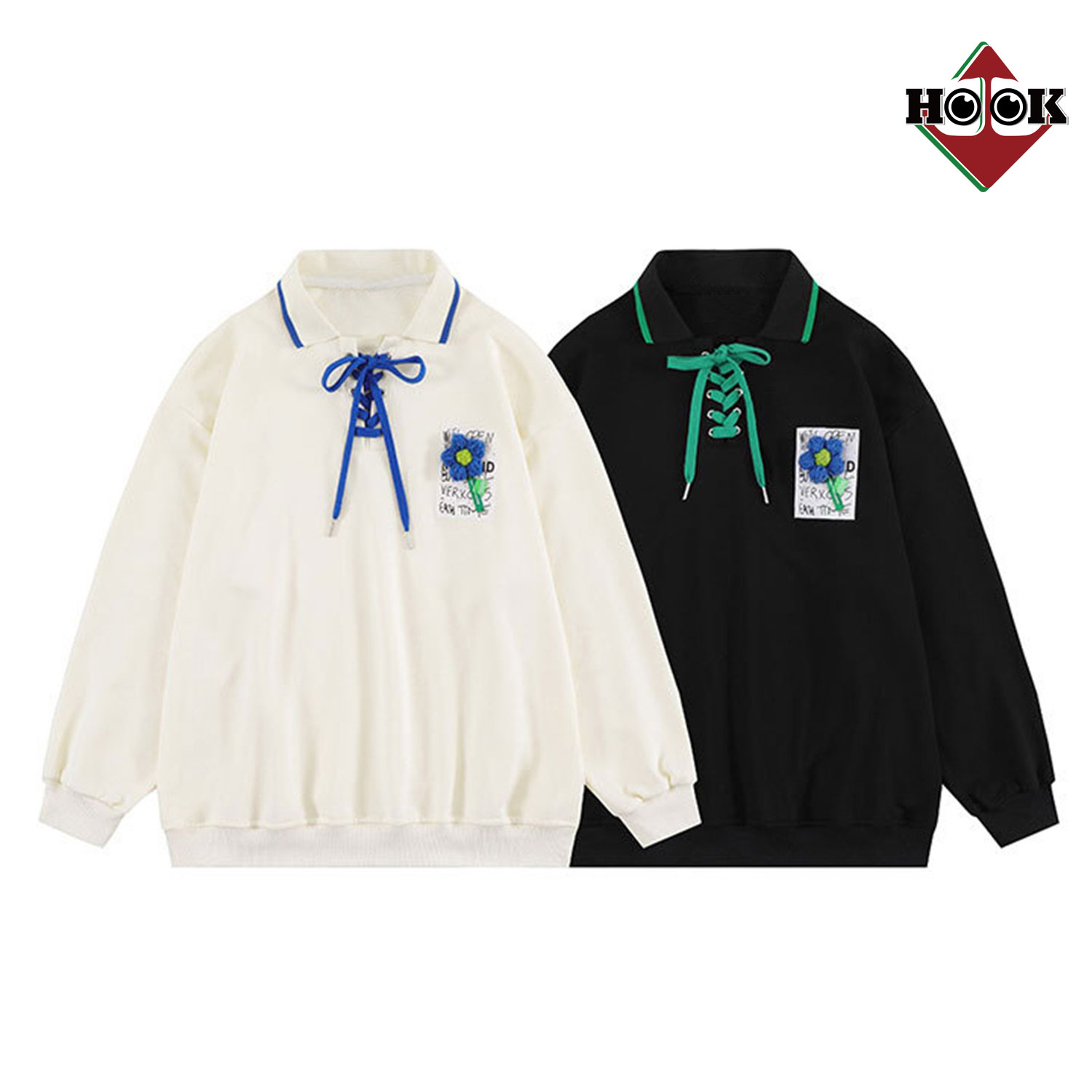 楽天市場】ポロシャツ風スウェット スウェット 長袖 メンズ レディース