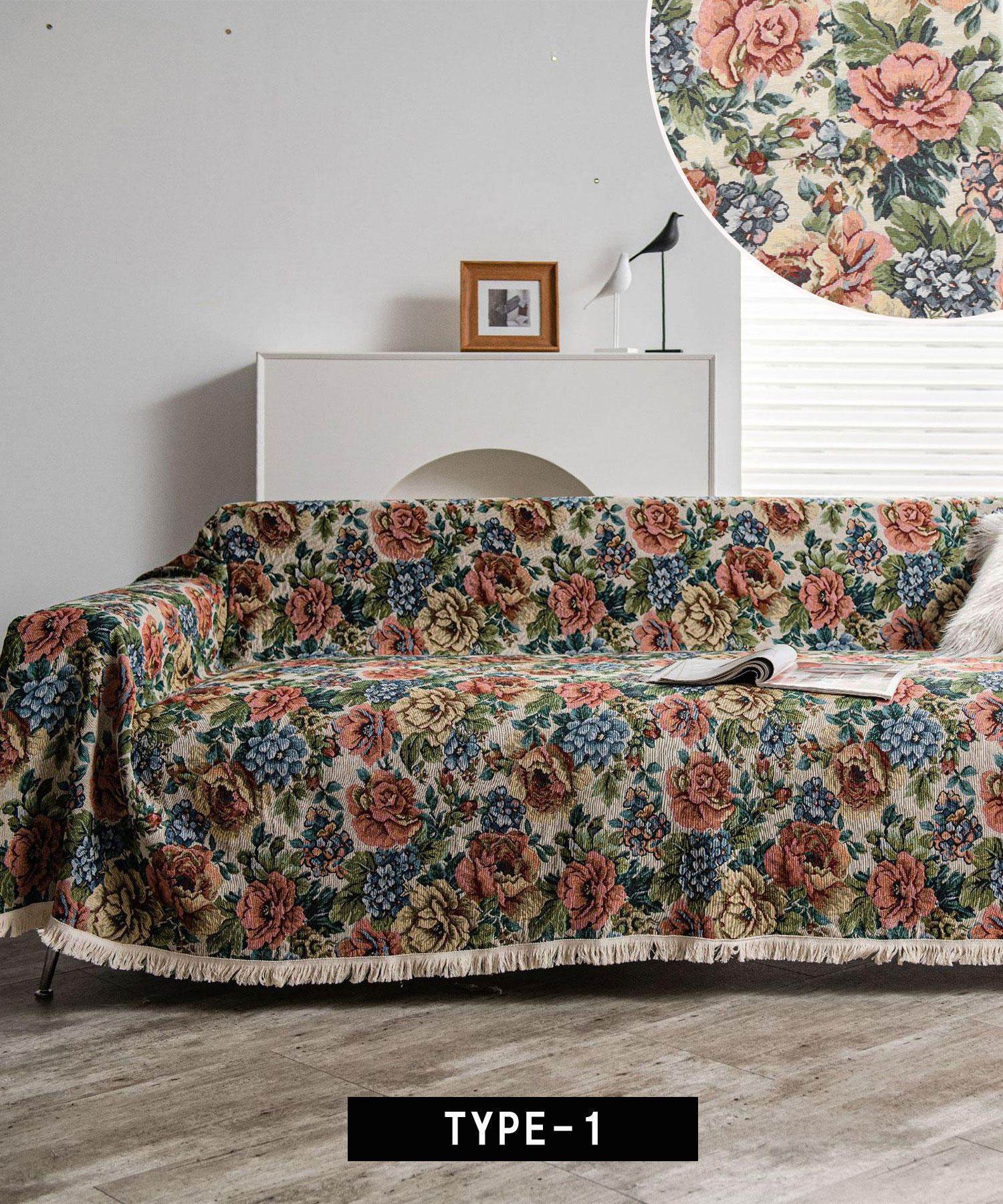 楽天市場】ソファーカバー マルチカバー ラグ おしゃれ アンティーク調