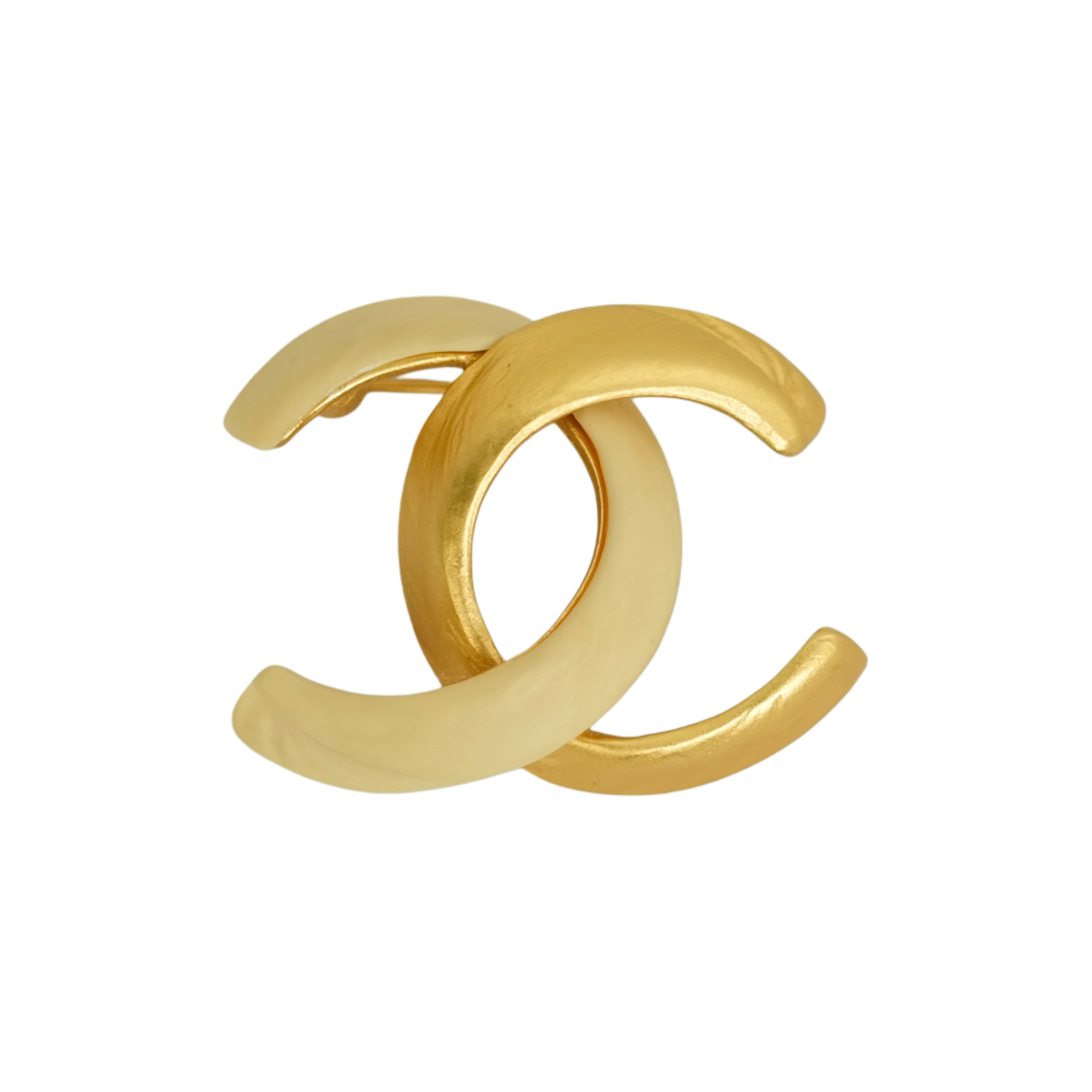 楽天市場】シャネル ゴールド ヴィンテージ ココマーク ブローチの通販